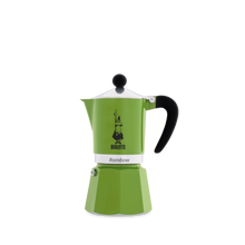 Cafetera Italiana Bialetti Rainbow de 3 y 6 tazas - Café Central